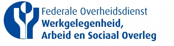 Logo FOD - Federale Ocverheidsdienst werkgelegenheid, arbeid en sociaal overleg